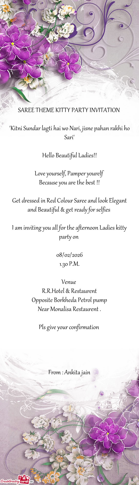 Get dressed in Red Colour Saree and look Elegant and Beautiful & get ready for selfies