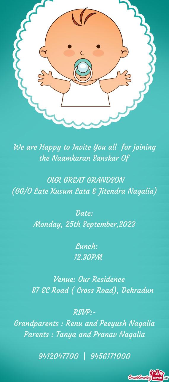 (GG/O Late Kusum Lata & Jitendra Nagalia)