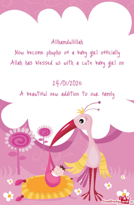 Girl on 24/01/2025 A beautiful new addition to our family