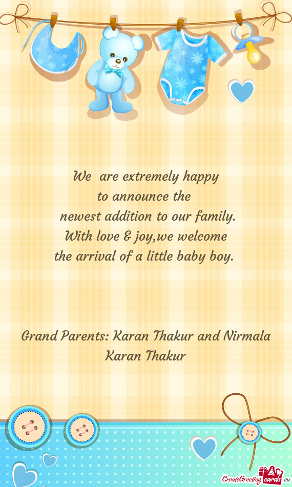 Grand Parents: Karan Thakur and Nirmala Karan Thakur