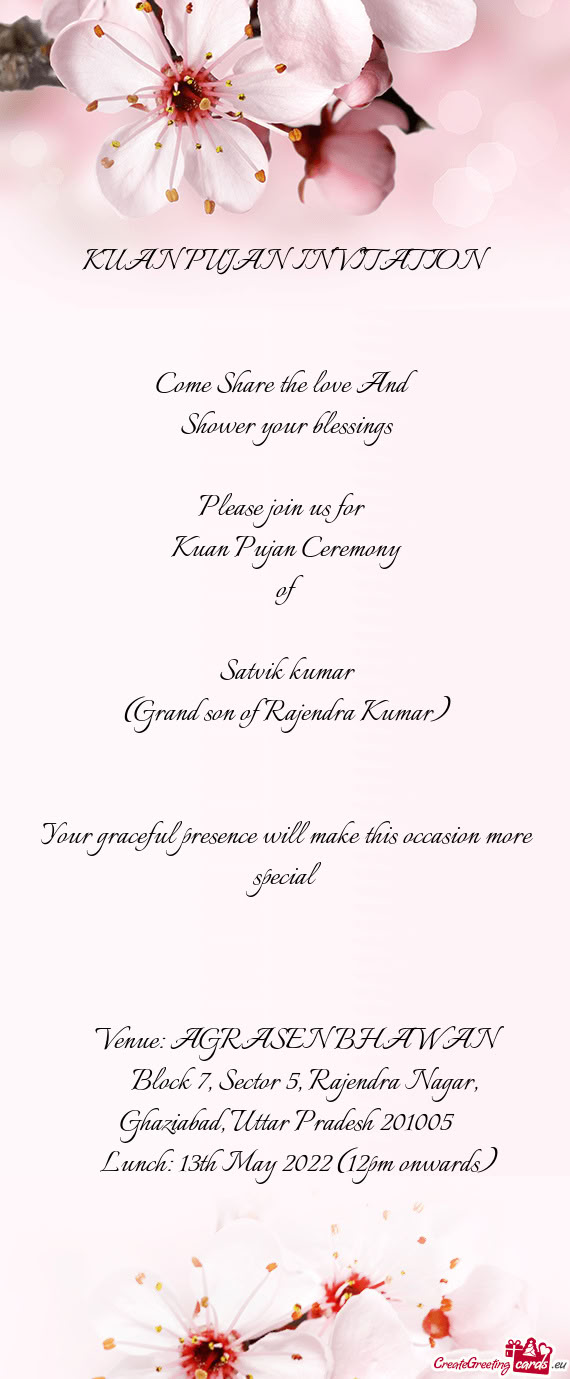 (Grand son of Rajendra Kumar)