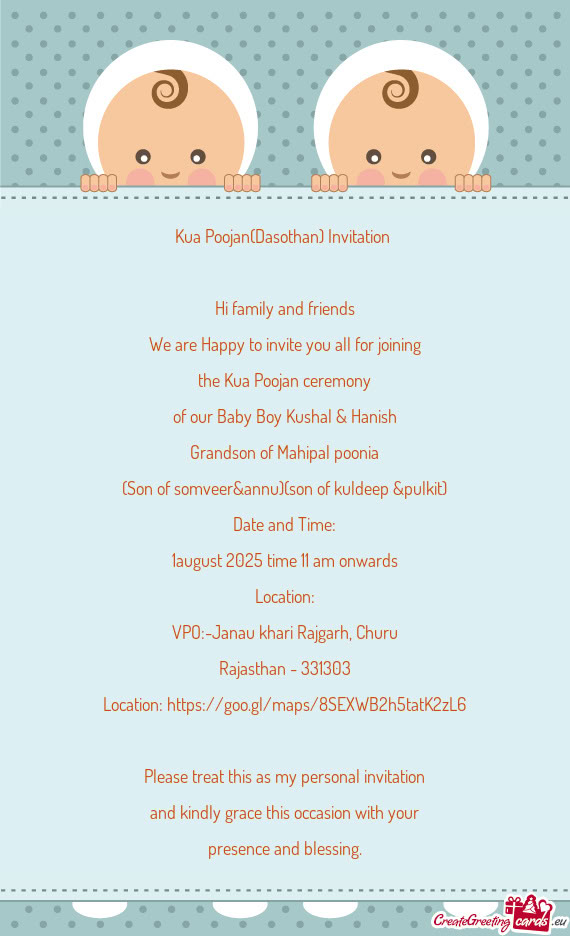 Grandson of Mahipal poonia