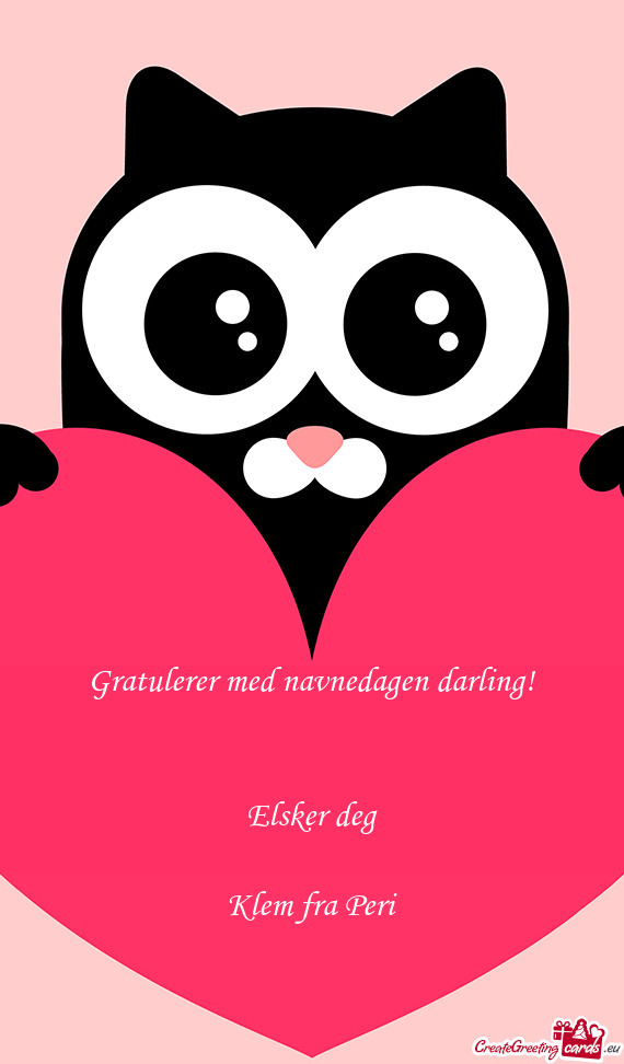 Gratulerer med navnedagen darling