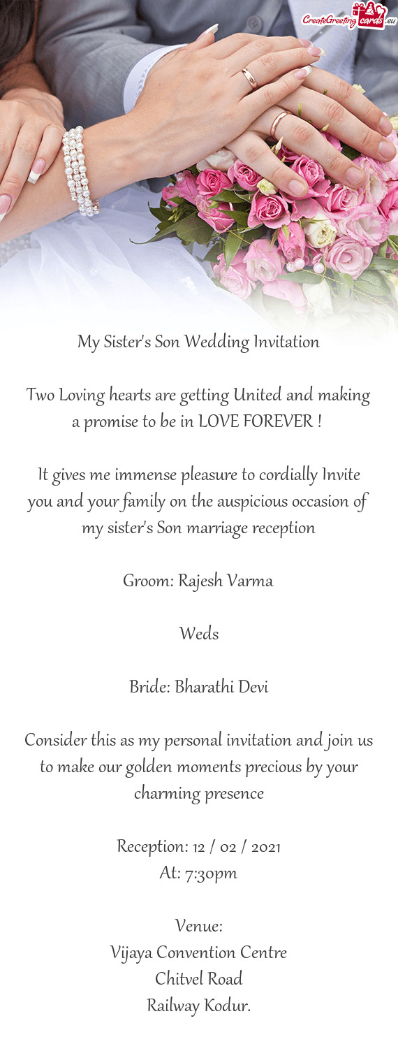 Groom: Rajesh Varma