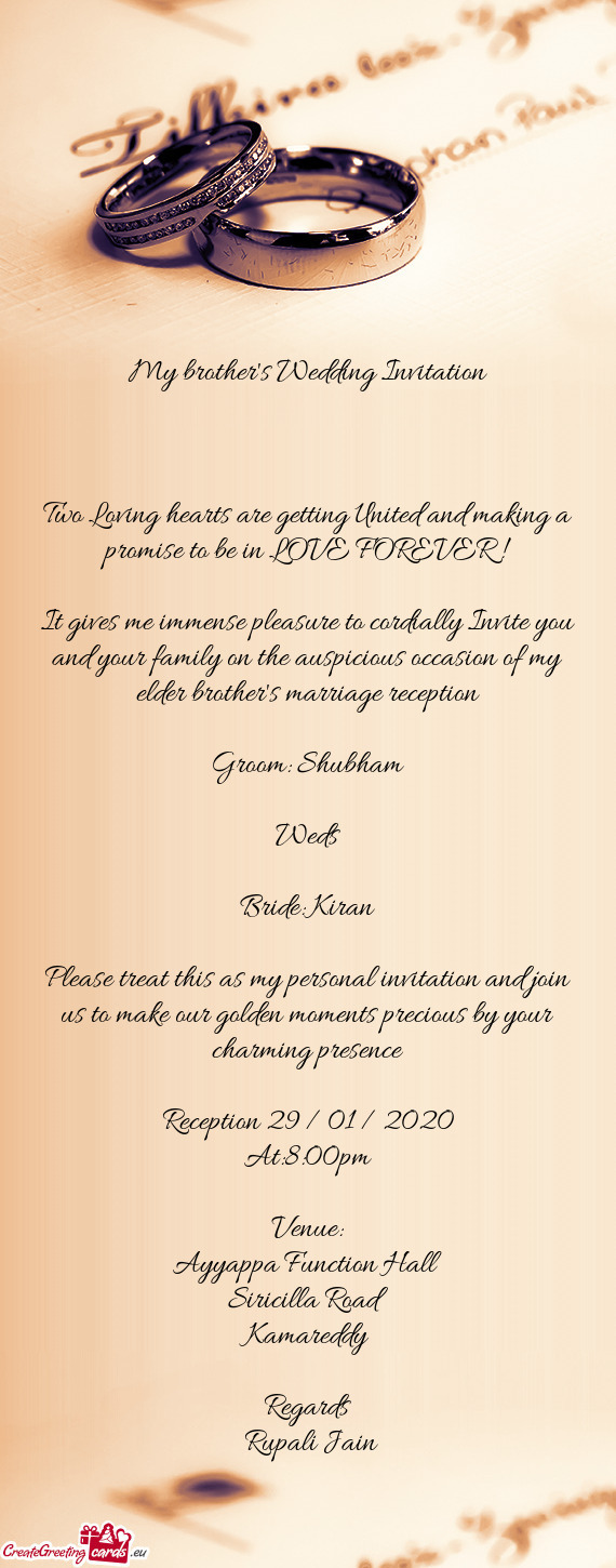 Groom: Shubham