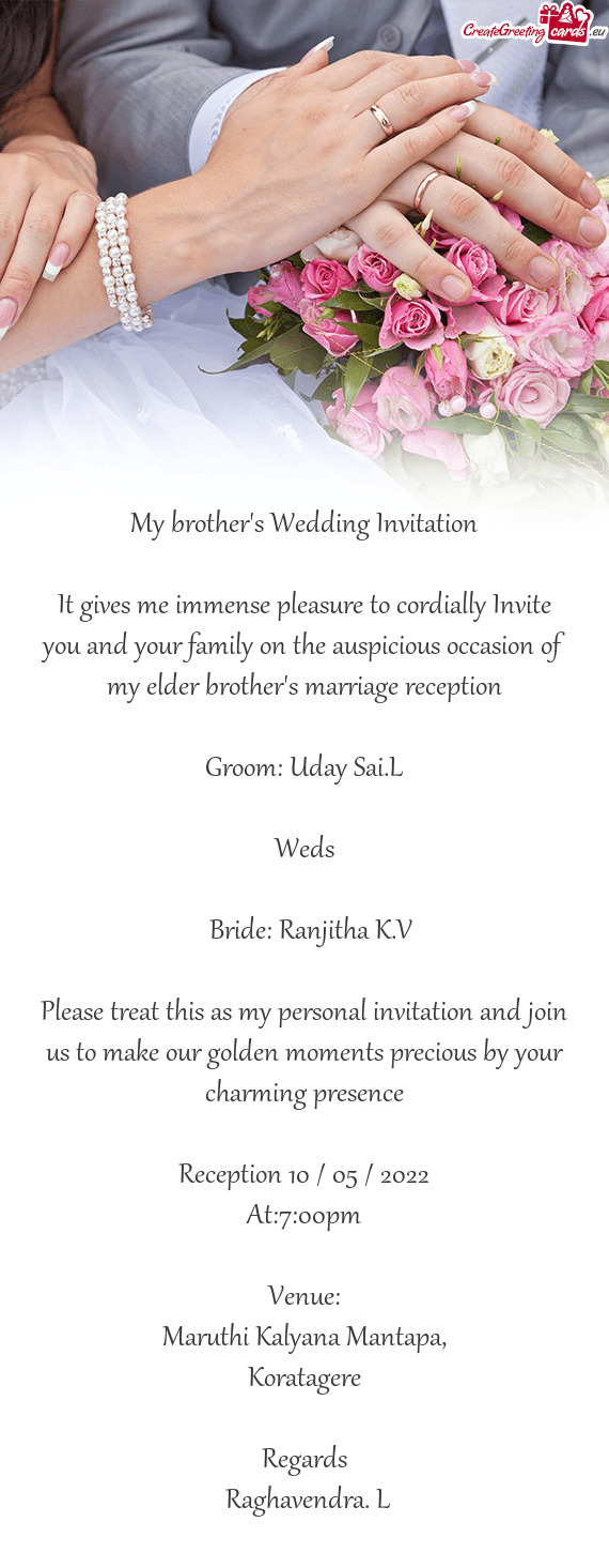 Groom: Uday Sai.L