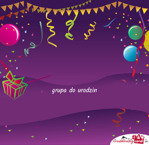 Grupa do urodzin