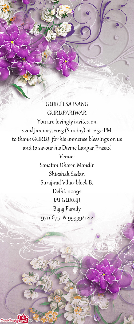 GURU]I SATSANG