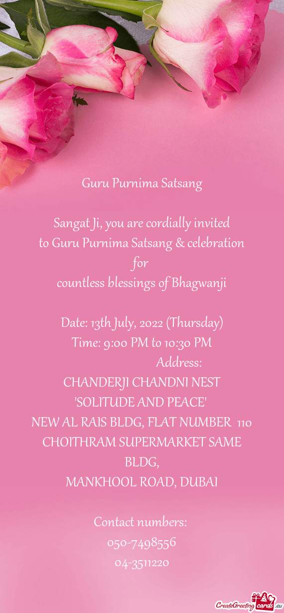 Guru Purnima Satsang