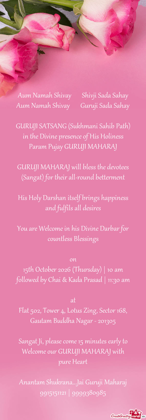 GURUJI SATSANG (Sukhmani Sahib Path)