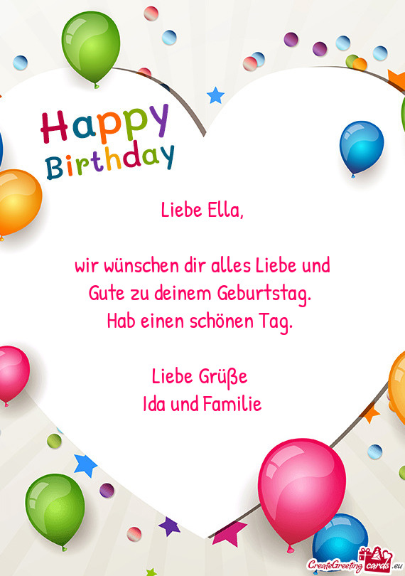 Gute zu deinem Geburtstag