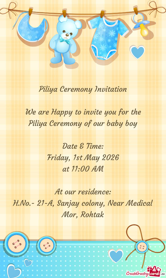 H.No.- 21-A, Sanjay colony, Near Medical Mor, Rohtak