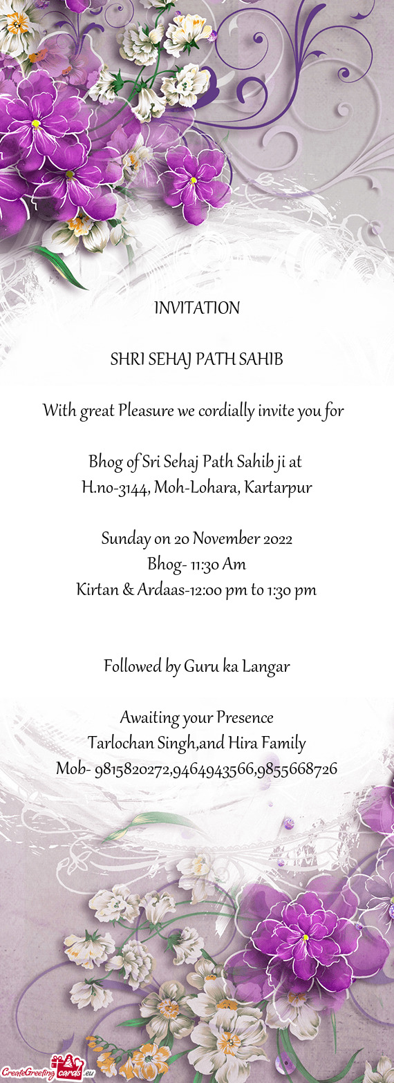 H.no-3144, Moh-Lohara, Kartarpur