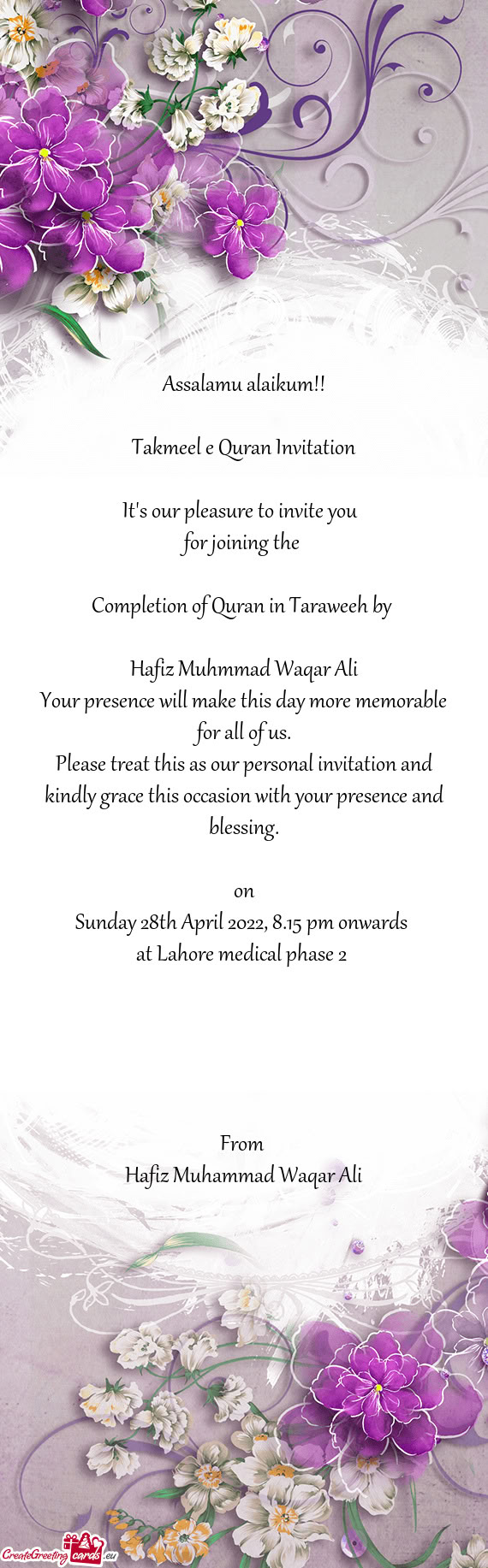 Hafiz Muhmmad Waqar Ali