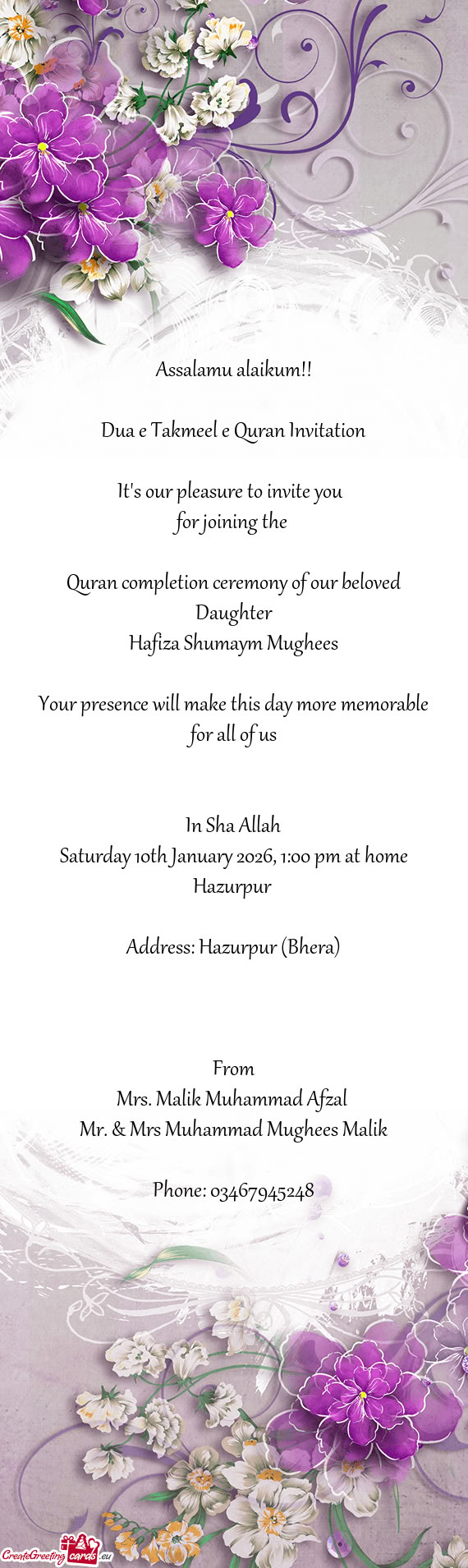 Hafiza Shumaym Mughees