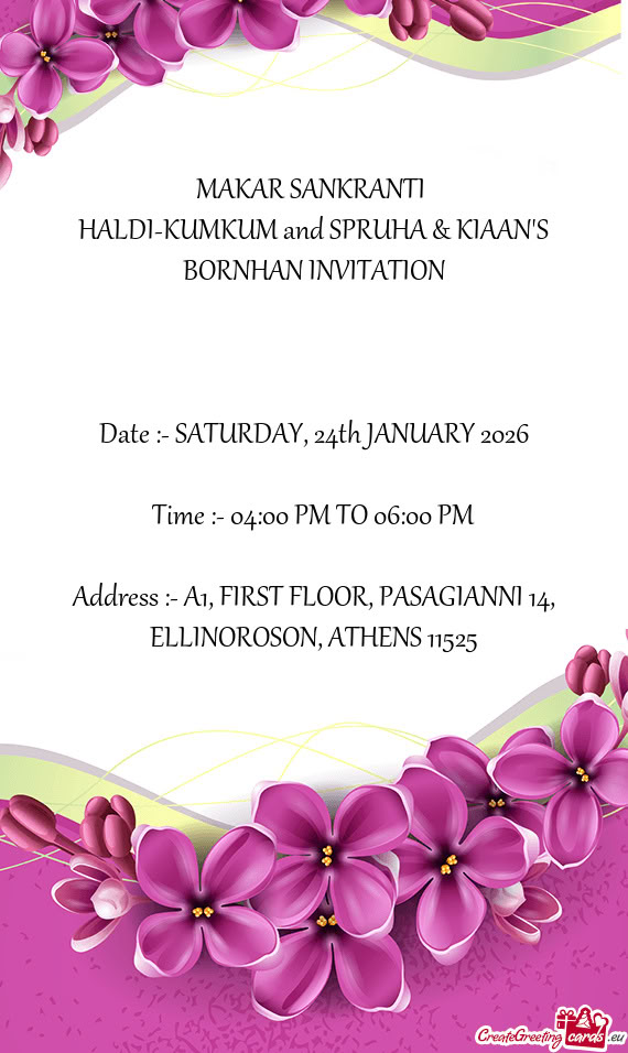 HALDI-KUMKUM and SPRUHA & KIAAN