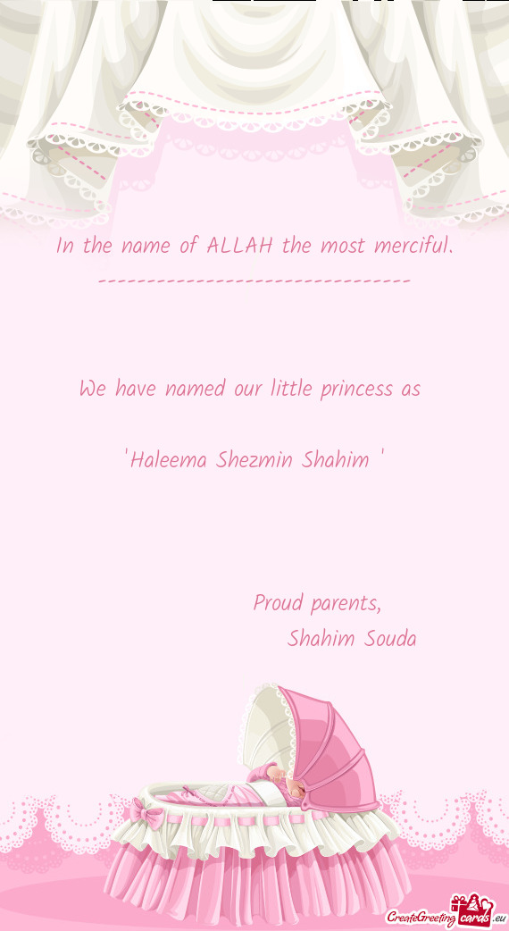 "Haleema Shezmin Shahim "