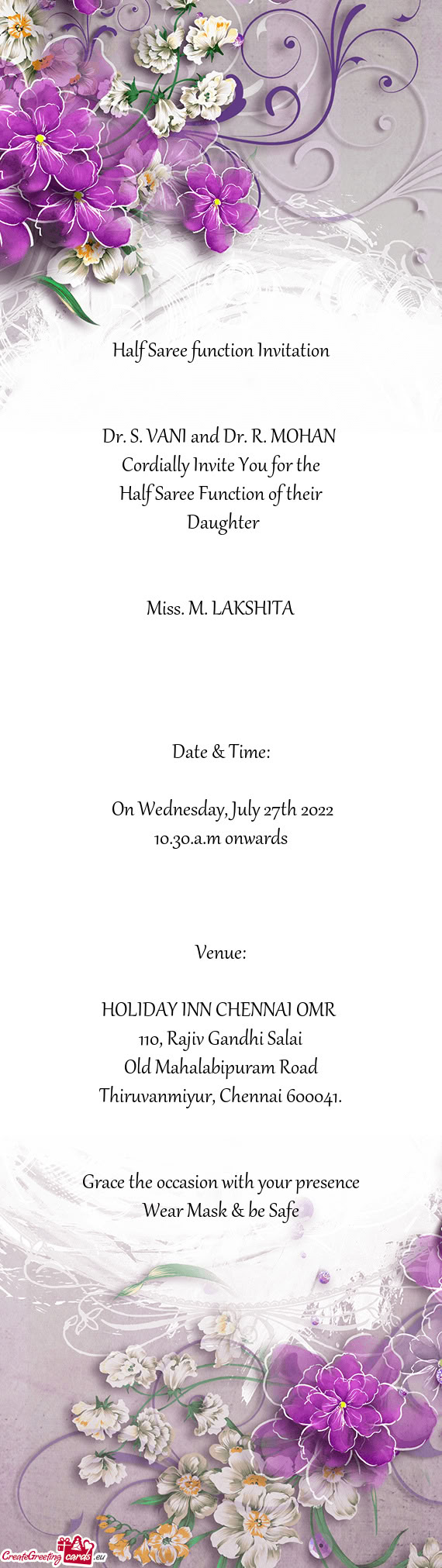 Half Saree Function of their