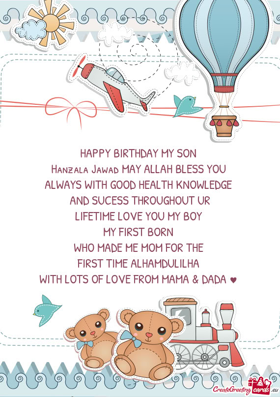 Hanzala Jawad MAY ALLAH BLESS YOU