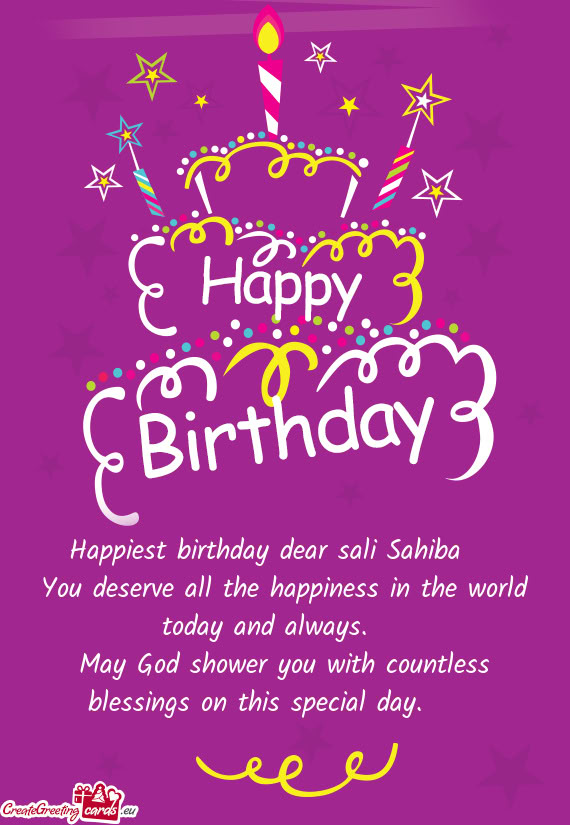 Happiest birthday dear sali Sahiba🌸🌸