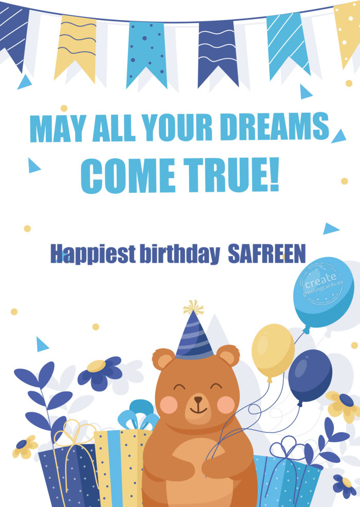 Happiest birthday SAFREEN