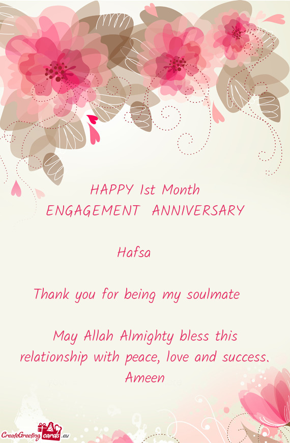 HAPPY 1st Month