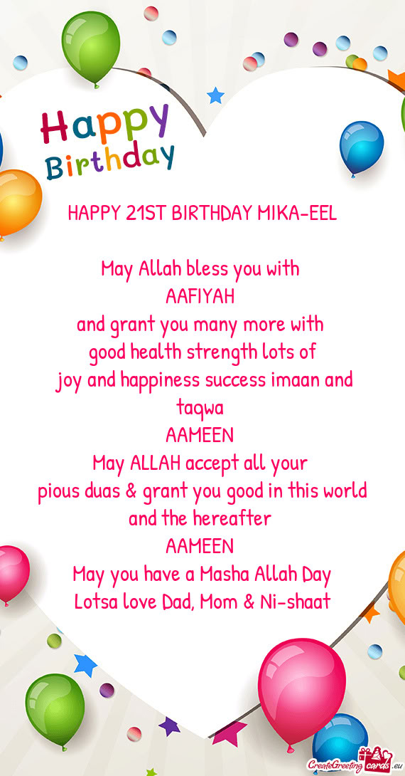 HAPPY 21ST BIRTHDAY MIKA-EEL