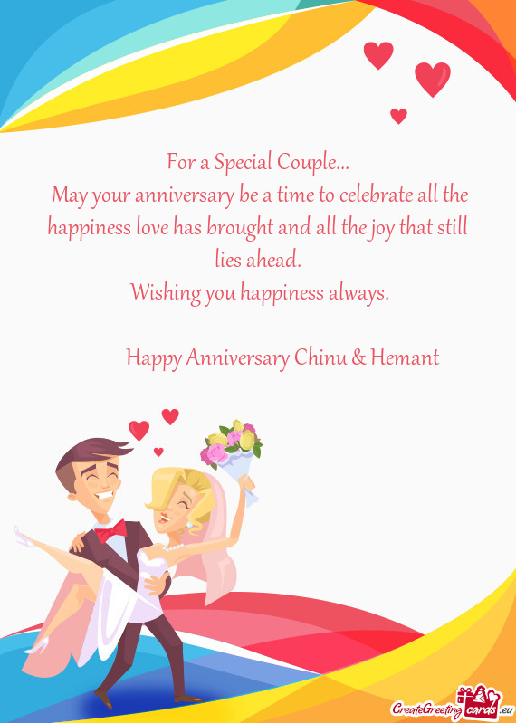 Happy Anniversary Chinu & Hemant