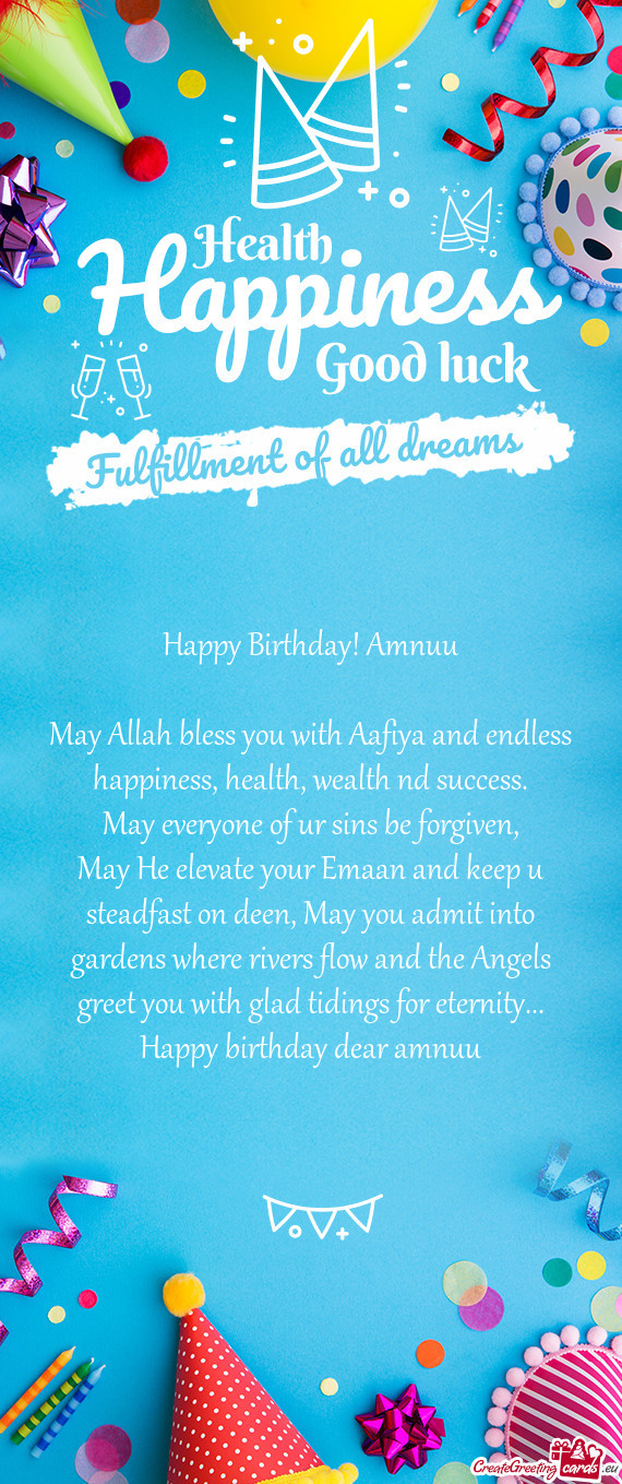 Happy Birthday! Amnuu