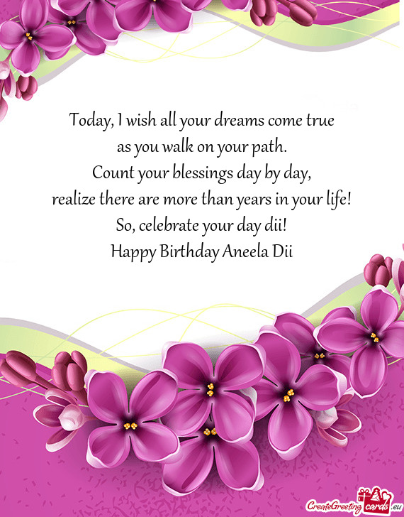 Happy Birthday Aneela Dii