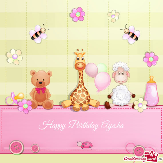 Happy Birthday Ayesha