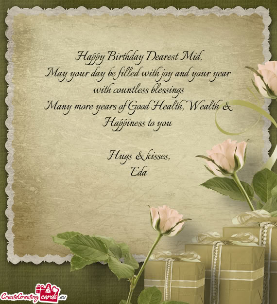 Happy Birthday Dearest Mid
