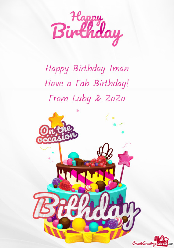 Happy Birthday Iman