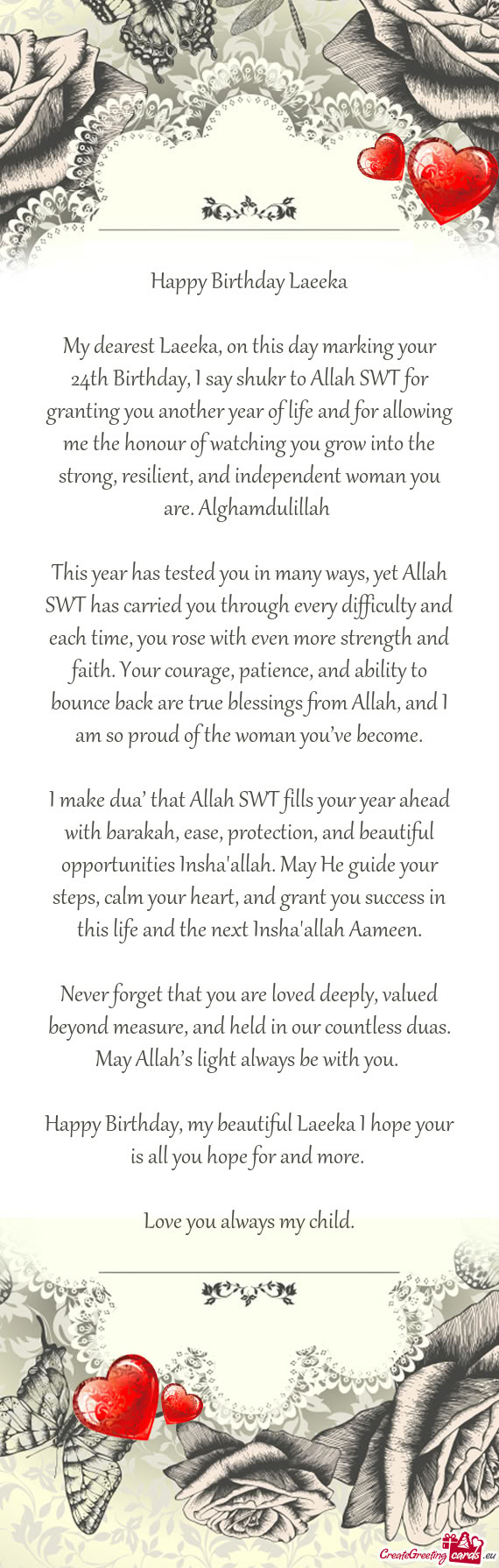 Happy Birthday Laeeka