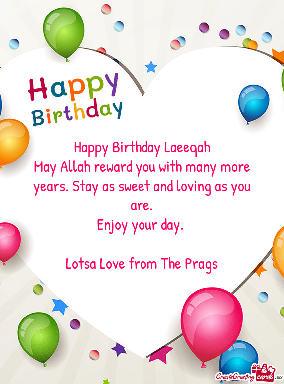 Happy Birthday Laeeqah