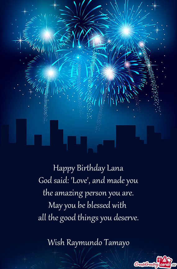 Happy Birthday Lana