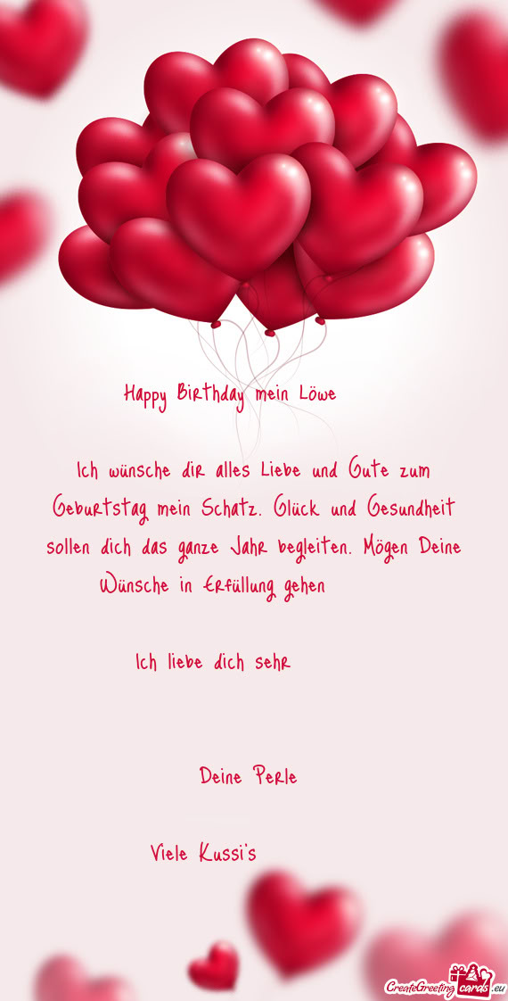 Happy Birthday mein Löwe ❤️