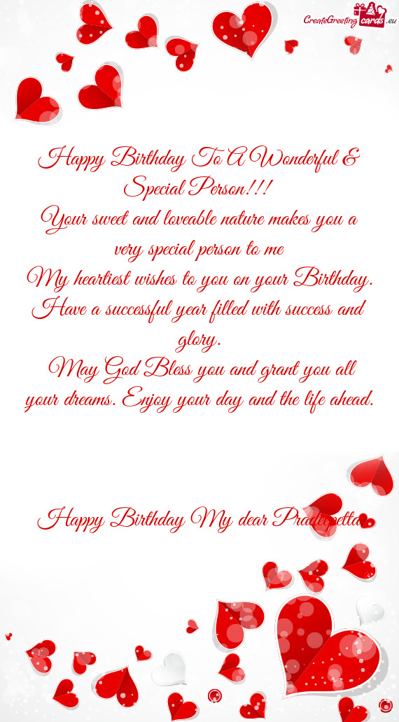 Happy Birthday My dear Pradeepetta