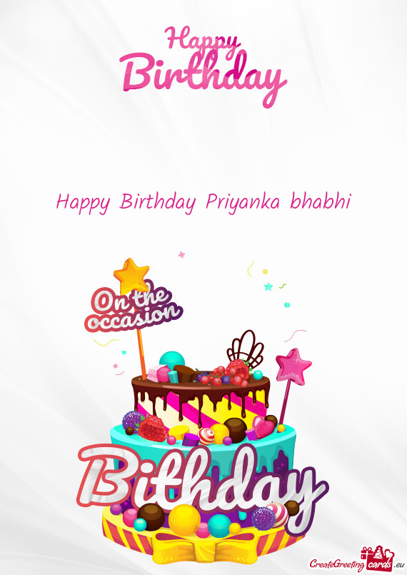 Happy Birthday Priyanka bhabhi