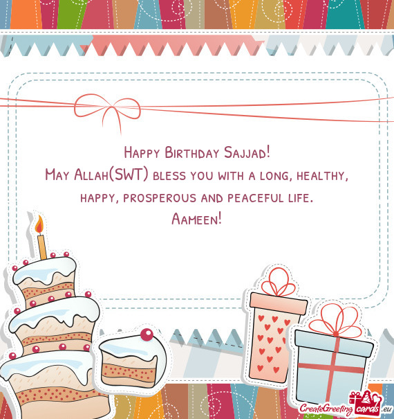 Happy Birthday Sajjad