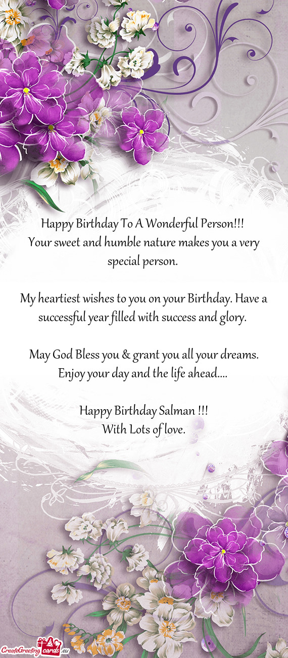 Happy Birthday Salman