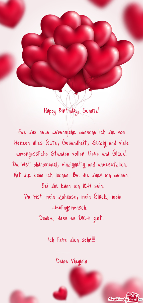 Happy Birthday, Schatz