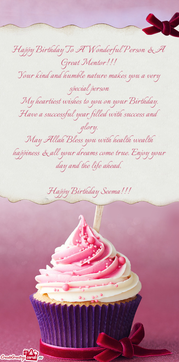 Happy Birthday Seema