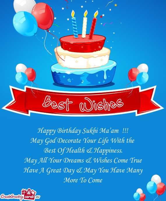 Happy Birthday Sukhi Ma’am