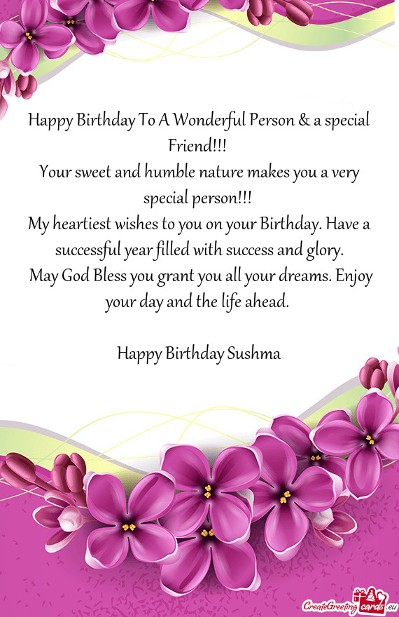 Happy Birthday Sushma