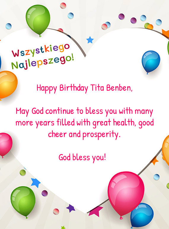 Happy Birthday Tita Benben