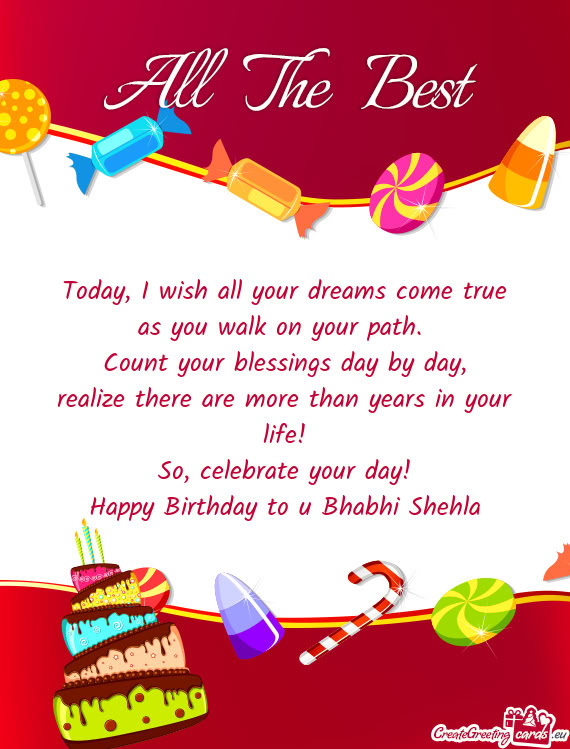 Happy Birthday to u Bhabhi Shehla