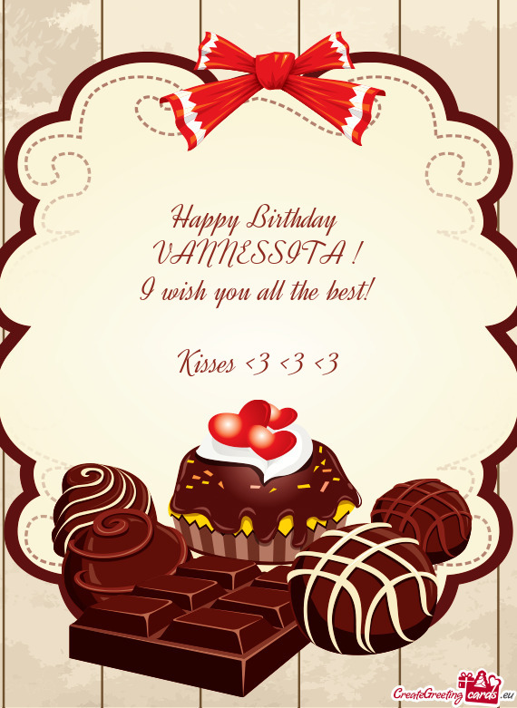 Happy Birthday VANNESSITA