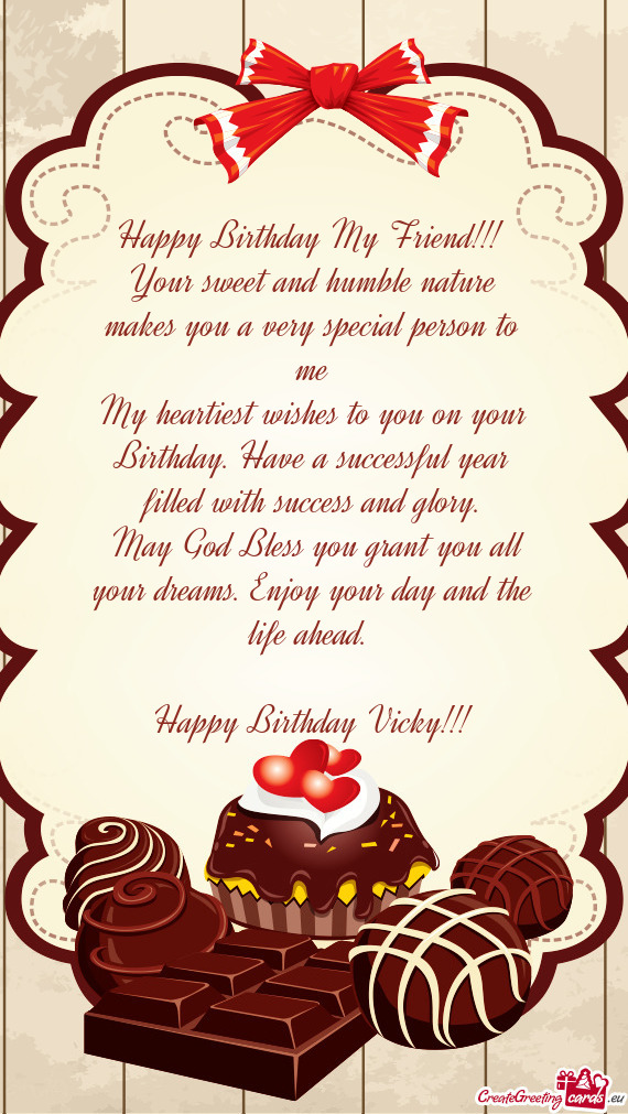 Happy Birthday Vicky