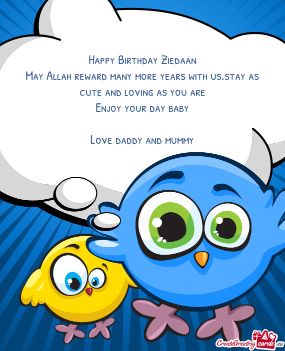 Happy Birthday Ziedaan